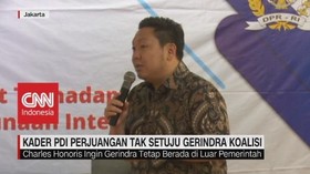 VIDEO: Kader PDI Tak Setuju Gerindra Koalisi