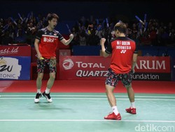 Kevin/Marcus Lolos ke Babak 16 Besar Malaysia Masters