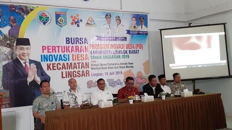 Bursa Inovasi Desa (BID) 2019 telah digelar masyarakat Kabupaten Lombok Barat di Aula Kecamatan Lingsar.
