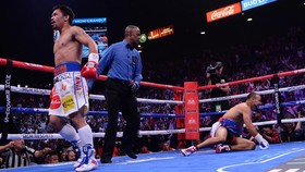 Kalahkan Thurman, Pacquiao Raih Gelar WBA Super
