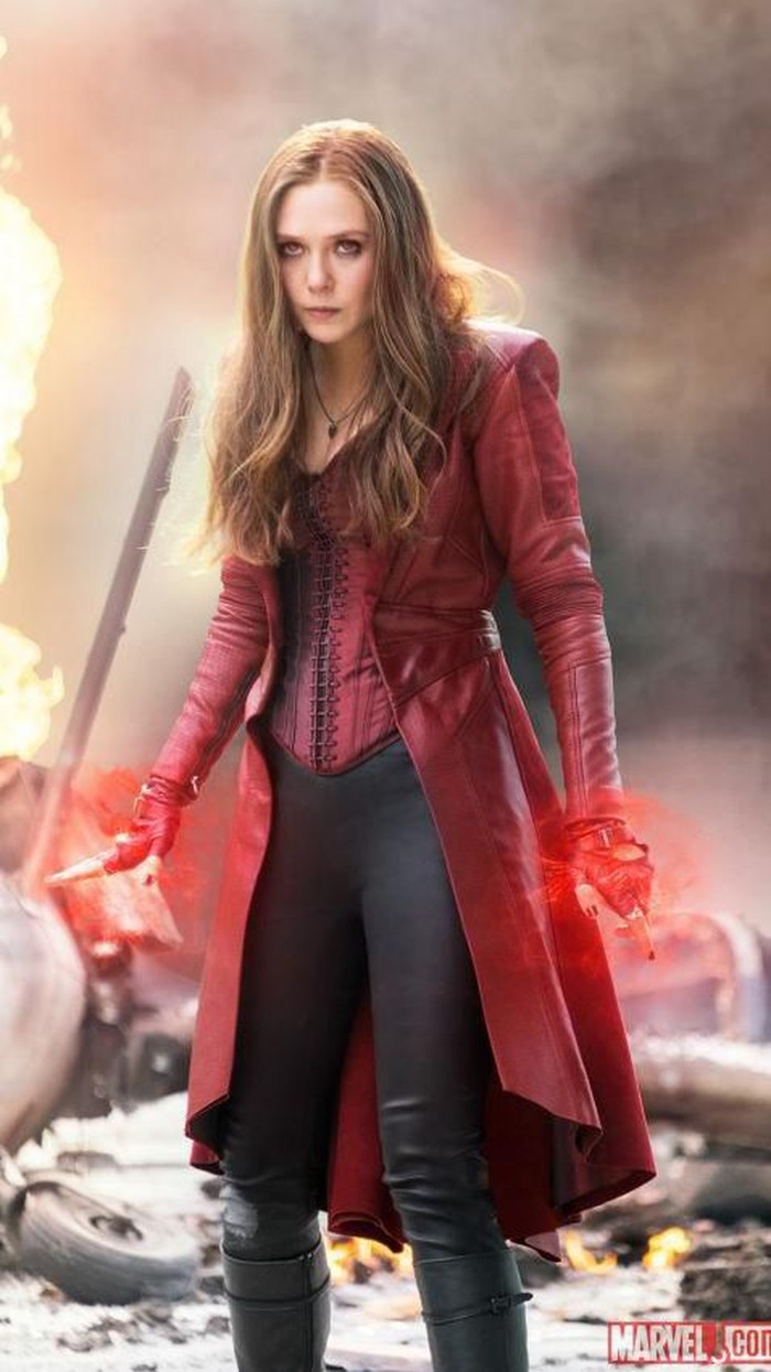 Karakter ini terus mengalami perkembangan hingga ia sepenuhnya menjadi Scarlet Witch. Kamu bisa menyaksikannya pada series WandaVision (2021) di layanan streaming Disney+. WandaVision berkisah tentang suka duka bersama pasangan, Vision, dan anak-anaknya. /Foto: Scarlet Witch (imdb)