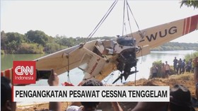 VIDEO: Pengangkatan Pesawat Cessna Tenggelam