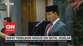 VIDEO: Rapat Pemilihan Wagub DKI Batal Digelar