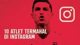 INFOGRAFIS: 10 Atlet Termahal di Instagram