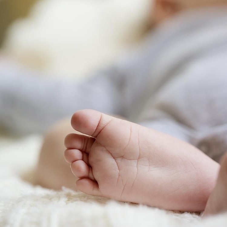 Ilustrasi kaki bayi Baby leg fingers. Shallow DOF. Developed from RAW; retouched with special care and attention; Small amount of grain added for best final impression. 16 bit Adobe RGB color profile.