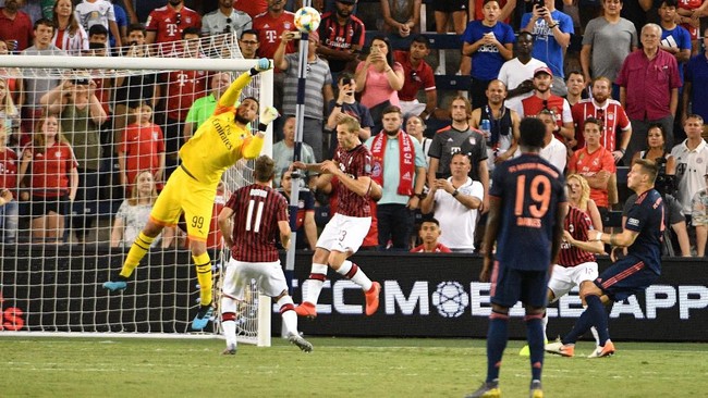 Bayern Munchen menang tipis 1-0 atas AC Milan dalam pertandingan pramusim di turnamen International Champions Cup (ICC) 2019 di Stadion Children's Mercy Park.