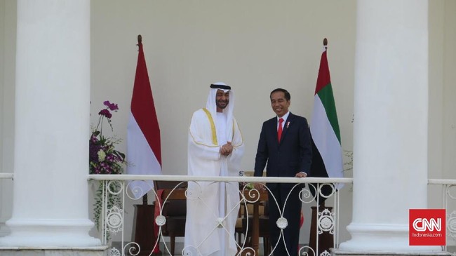 Presiden Joko Widodo dan Putra Mahkota Abu Dhabi meneken 12 nota kesepahaman terkait peningkatan kerja sama di bidang ekonomi. Potensi investasi Rp13 triliun.