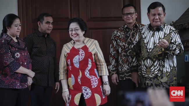 Litbang Kompas merilis survei elektabilitas PDIP dan Gerindra yang tercatat unggul dibanding 16 partai lain di Pemilu 2024.