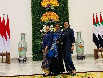 Sederhana, Momen Hangat Sri Mulyani Bersama Tiga Menteri Wanita
