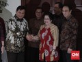 Sambut Prabowo, Megawati Didampingi Puan dan Prananda