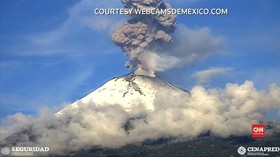 VIDEO: Gunung Kedua Tertinggi di Meksiko Meletus