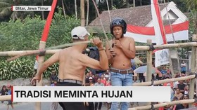 VIDEO: Cambuk Tiban Berdarah, Tradisi Minta Hujan di Blitar