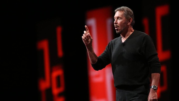 Oracle's Executive Chairman of the Board and Chief Technology Officer Larry Ellison speaks during his keynote address at Oracle OpenWorld in San Francisco, California September 30, 2014. REUTERS/Robert Galbraith