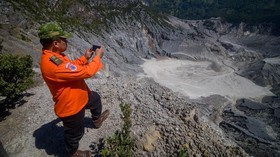 Gunung Tangkuban Parahu Erupsi, Tim SAR Bandung Siaga