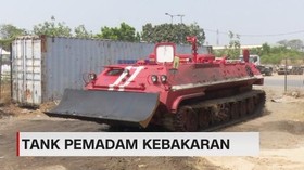 VIDEO: Penampakan Gagahnya Tank untuk Pemadam Kebakaran