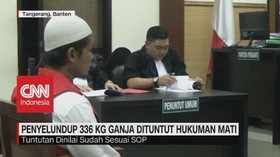 VIDEO: Penyelundup 336 Kg Ganja Dituntut Hukuman Mati