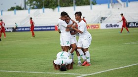 Babak I: Timnas Indonesia U-16 Unggul 1-0 atas Filipina