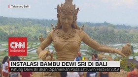 VIDEO: Instalasi Bambu Dewi Sri di Bali