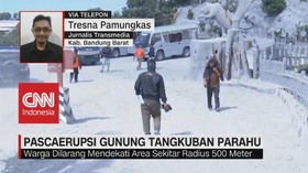VIDEO: Pasca Erupsi Gunung Tangkuban Parahu