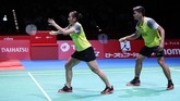 FOTO: Podium Wakil Indonesia di Final Japan Open 2019 Empat wakil Indonesia naik podium di Japan Open 2019, namun hanya Kevin Sanjaya Sukamuljo/Marcus Fernaldi Gideon yang berstatus sebagai juara.