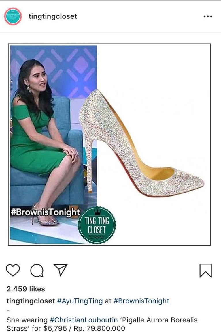 Koleksi Tas dan Sepatu Mahal Ayu Ting Ting Harganya Bikin 