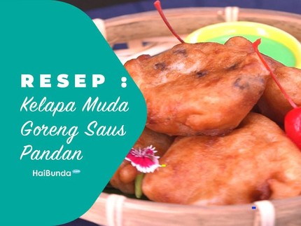 Resep Kelapa Muda Goreng Saus Pandan