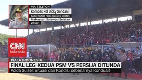 VIDEO: Final Leg Kedua PSM Vs Persija Ditunda