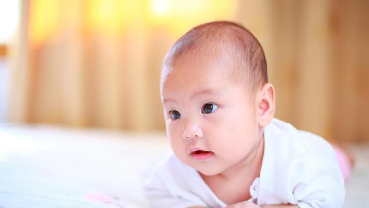 baby boy Chinese newborn sleeping
