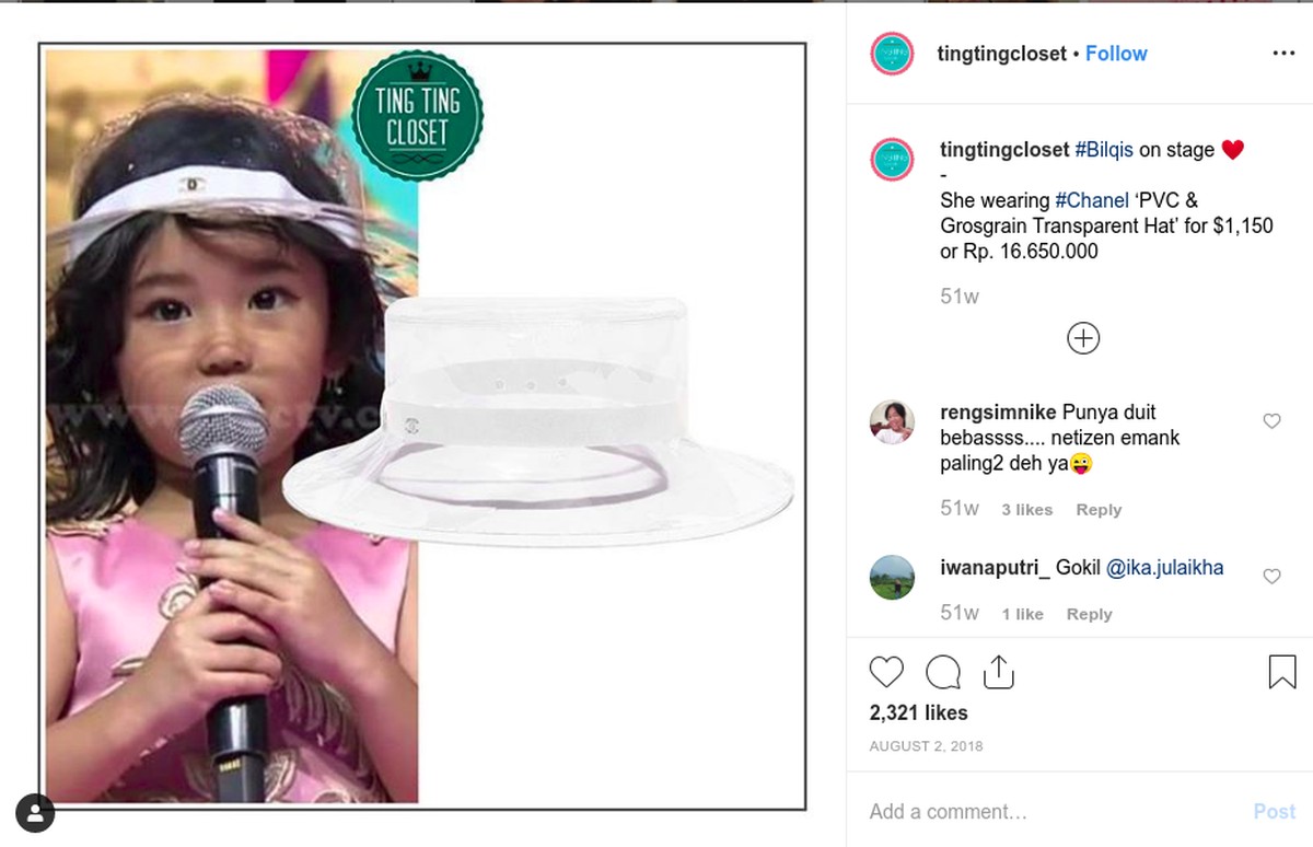 Bilqis Khumairah Razak&comma; putri semata wayang Ayu Ting Ting sudah memiliki sejumlah barang mewah dengan harga fantastis&comma; intip yuk&excl;