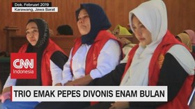 VIDEO: Trio Emak Pepes Divonis Enam Bulan