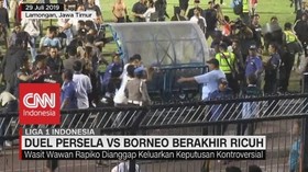 VIDEO: Duel Persela Vs Borneo Berakhir Ricuh