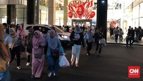 Gempa Banten, Pengunjung Berhamburan Keluar Mal