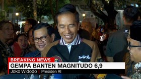 VIDEO: Gempa Banten, Jokowi Minta Warga Tenang dan Waspada