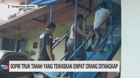 VIDEO: Polisi Tangkap Sopir Truk  Timpa Mobil di Tangerang
