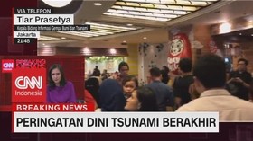 VIDEO: Peringatan Dini Tsunami Berakhir