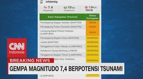 Ini Daftar Daerah yang Berpotensi Terkena Tsunami Imbas Gempa