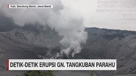 VIDEO: Detik-detik Erupsi Gunung Tangkuban Perahu