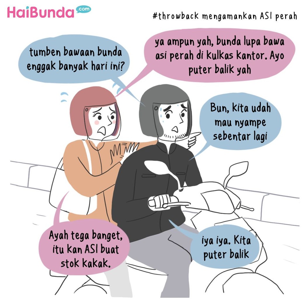 Begini suka duka Bunda di komik ini saat menyusui kakak, terutama saat memerah ASI. Apa suka duka yang Bunda alami saat memberi ASI perah untuk anak?