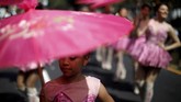 FOTO: Festival Pelindung Kota di El Salvador Festival El Salvador del Mundo digelar sebagai bagian perayaan santo pelindung kota San Salvador, El Salvador dari 1 Agustus hingga 6 Agustus 2019.