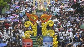 FOTO: Festival Pelindung Kota di El Salvador Festival El Salvador del Mundo digelar sebagai bagian perayaan santo pelindung kota San Salvador, El Salvador dari 1 Agustus hingga 6 Agustus 2019.