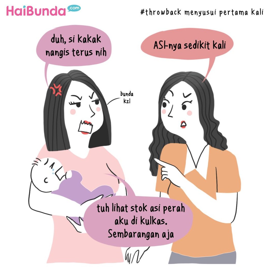 Begini suka duka Bunda di komik ini saat menyusui kakak, terutama saat memerah ASI. Apa suka duka yang Bunda alami saat memberi ASI perah untuk anak?