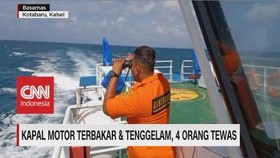 VIDEO: Kapal Motor Terbakar & Tenggelam, 4 Orang Tewas