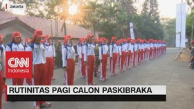VIDEO: Mengintip Rutinitas Pagi Calon Paskibraka