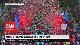 VIDEO: Ribuan Pelari Ramaikan Surabaya Marathon 2019