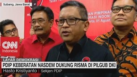 VIDEO: PDIP Keberatan Nasdem Dukung Risma di Pilgub DKI