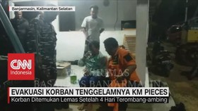 VIDEO: Evakuasi Korban Tenggelamnya KM Pieces