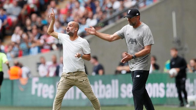 Manajer Manchester City Pep Guardiola menyatakan Manchester City dan Liverpool tidak berbeda jauh usai memenangi trofi Community Shield, Minggu (4/8).