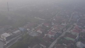Asap Karhutla Selimuti Pekanbaru, Jarak Pandang 800 Meter