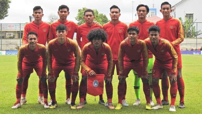 Timnas Indonesia U-18 memimpin 5-0 atas Brunei Darussalam pada babak pertama fase grup Piala AFF U-18 di Stadion Go Dao, Binh Duong, Sabtu (10/8) sore WIB.