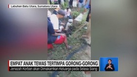 VIDEO: Empat Anak Tewas Tertimpa Gorong-gorong